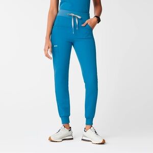 Figs Extremes Blue High-Waisted Zamora Joggers